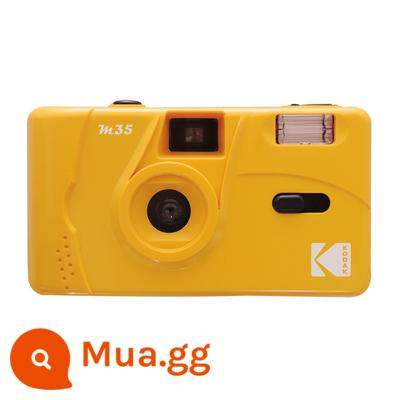 Sản phẩm duy nhất retro/quà tặng siêu Q/máy ảnh Kodak M35 hoàn toàn mới dùng một lần phim 135 đánh lừa với đèn flash - Màu vàng + hai pin