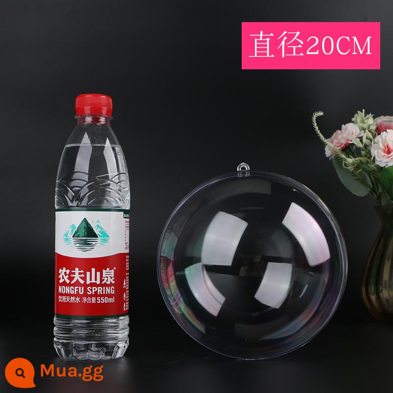 2-40cm bóng trong suốt bóng nhựa acrylic bóng rỗng bóng cưới trung tâm mua sắm trang trí treo bóng mẫu giáo trần treo - Bóng trong suốt 20cm 1 cái