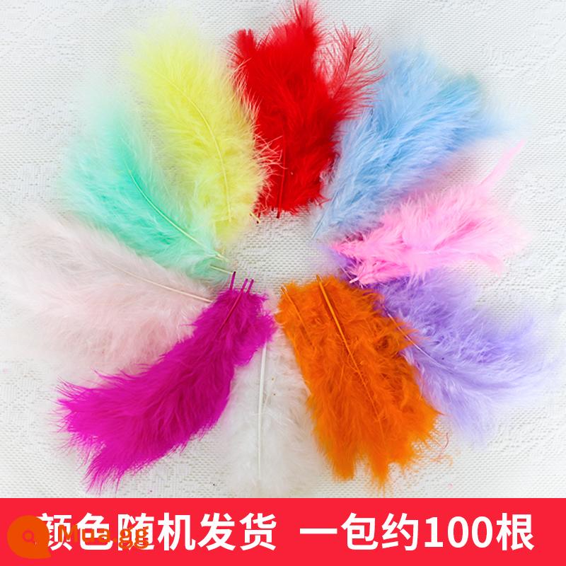 2-40cm bóng trong suốt bóng nhựa acrylic bóng rỗng bóng cưới trung tâm mua sắm trang trí treo bóng mẫu giáo trần treo - 100 chiếc lông vũ ngẫu nhiên