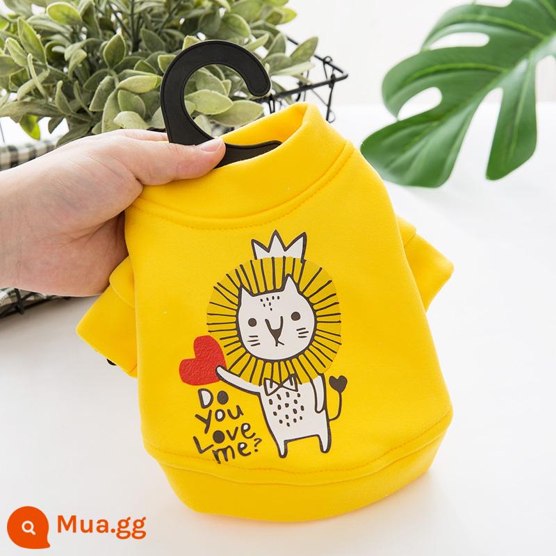 Quần áo hoa con chó con mùa xuân và mùa thu phần mỏng Teddy Bichon Pomeranian Schnauzer mèo chó nhỏ thú cưng quần áo mùa xuân và mùa thu - ●Phong cách dễ thương●Sư tử nhỏ