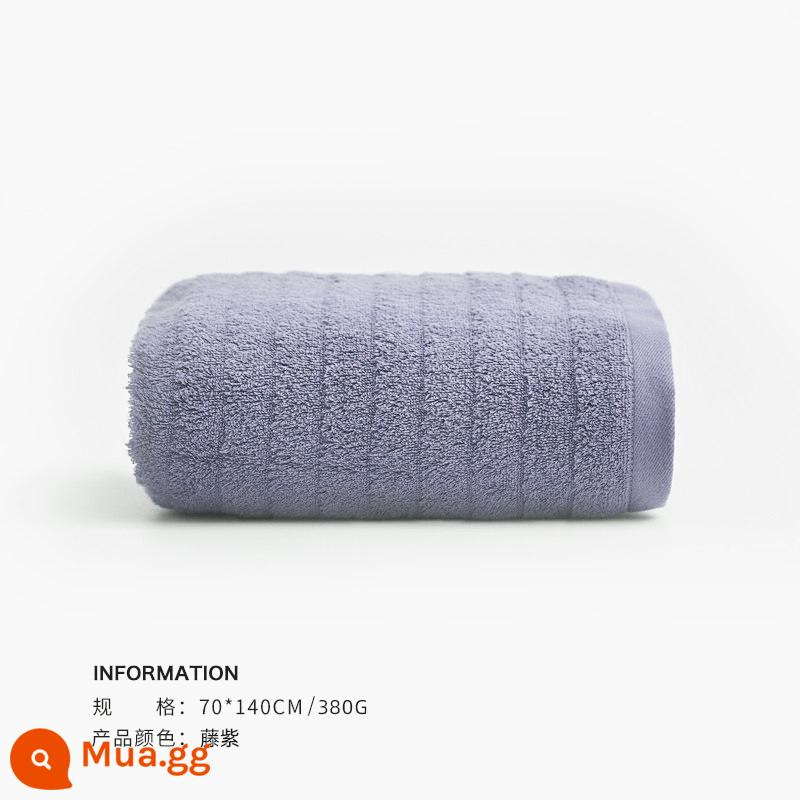 Khăn tắm Sanli cotton nguyên chất nam nữ cotton kháng khuẩn khăn lớn hộ gia đình thấm hút người lớn khăn quấn nam mới 2022 mùa đông - [Ra mắt sản phẩm mới] Màu tím Fuji