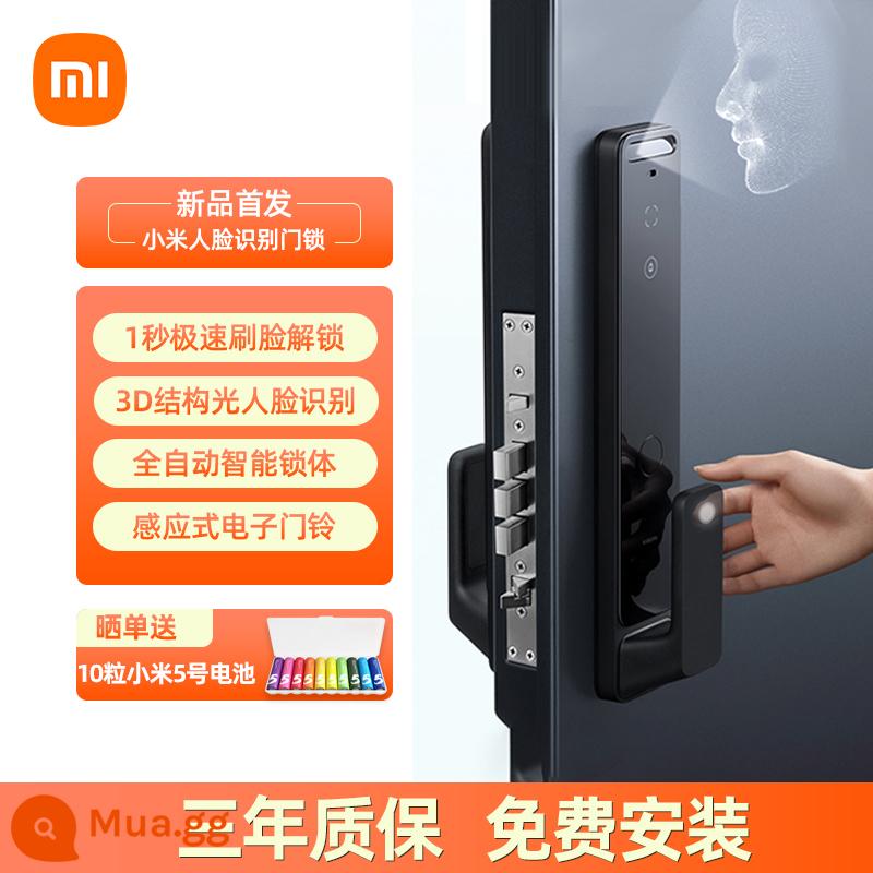 Khóa cửa thông minh nhận dạng khuôn mặt Xiaomi X Khóa vân tay Khóa kết hợp Trang chủ Camera hoàn toàn tự động Khóa điện tử trực quan - Khóa cửa thông minh nhận diện khuôn mặt còn hàng, chuyển phát nhanh thông thường, tặng 10 pin Xiaomi khi đặt hàng