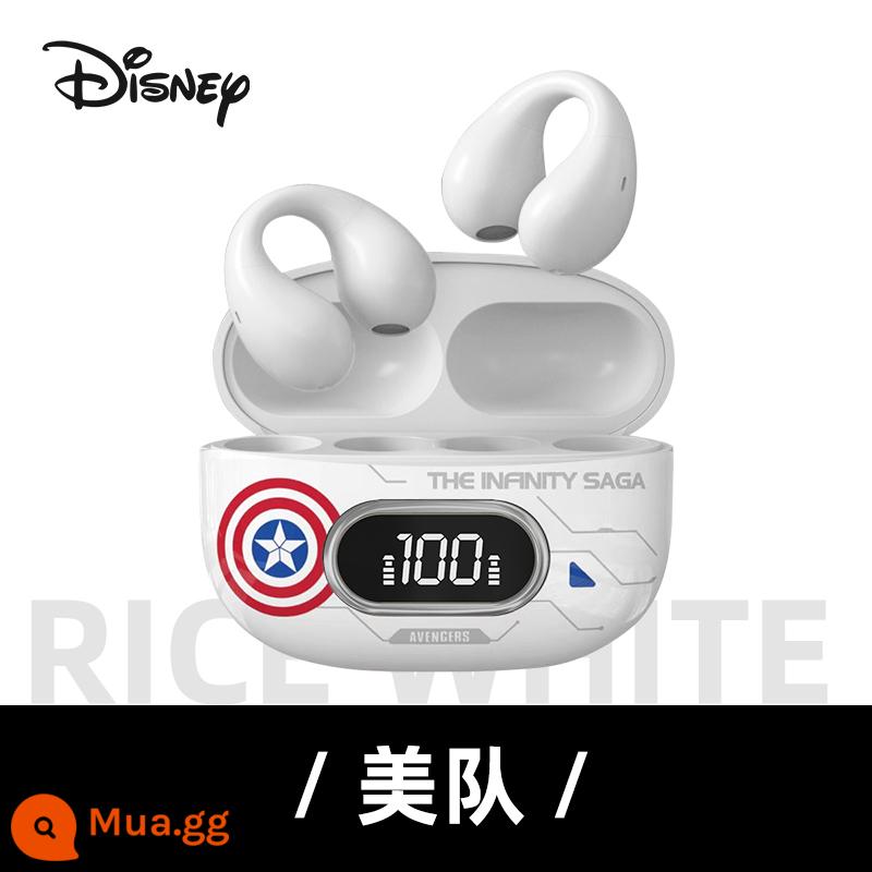 Disney Tai Nghe Bluetooth Dẫn Truyền Xương Mới 2023 Chụp Tai Không Dây Chuyển Động Giảm Tiếng Ồn Thích Hợp Cho Huawei Apple - Phiên bản tiêu chuẩn của Captain America [Màn hình nguồn LED]