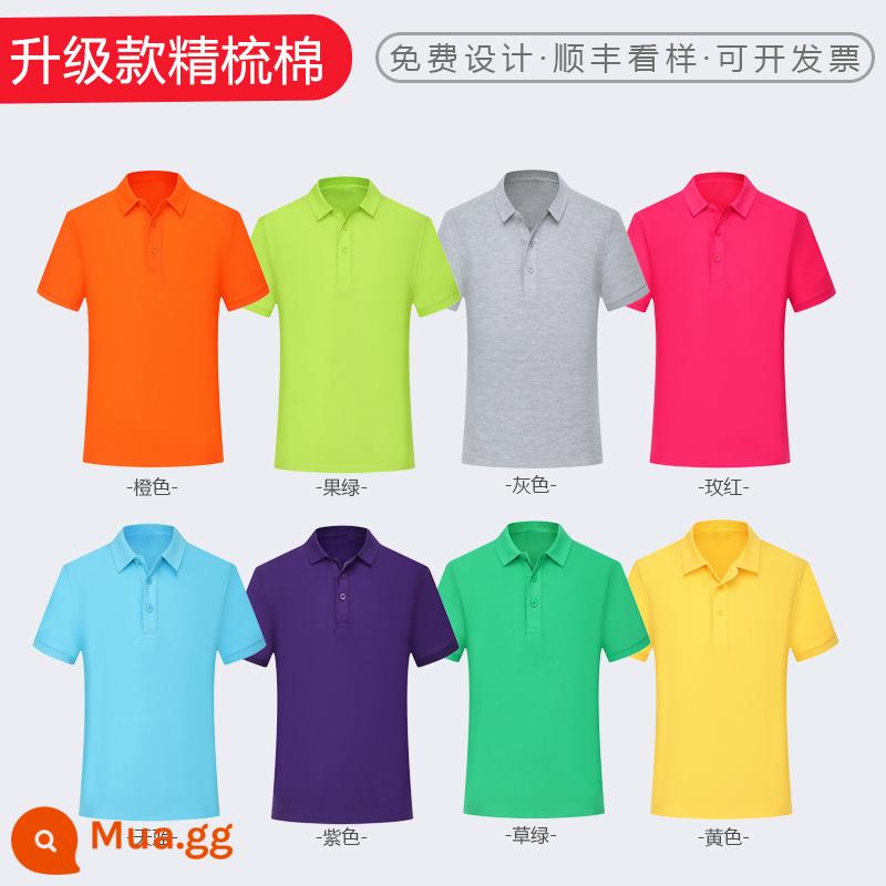 Áo sơ mi polo áo phông tùy chỉnh văn hóa quảng cáo áo sơ mi quần áo làm việc tùy chỉnh quần áo làm việc ngắn tay quần áo làm việc mùa hè logo in tùy chỉnh - Hình ảnh Bộ sưu tập Cotton chải kỹ