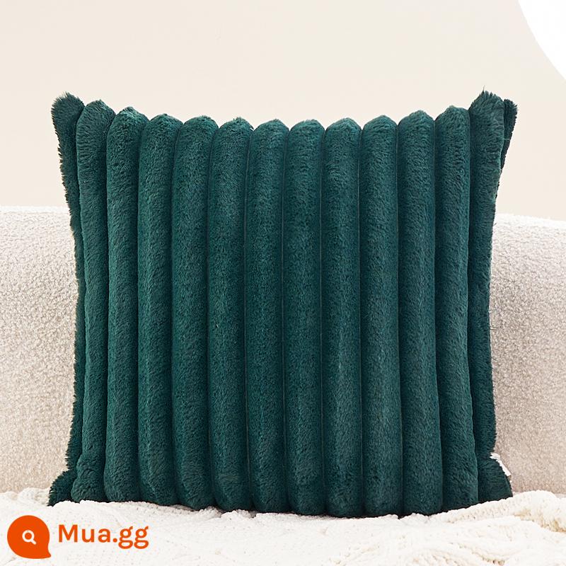 Gối Sofa Phòng Khách Ins Gió Sang Trọng Gối Đệm Lưng Dễ Thương Đệm Đèn Hiện Đại Sang Trọng Áo Gối Chần Gòn Không Lõi - Manwei xanh đậm