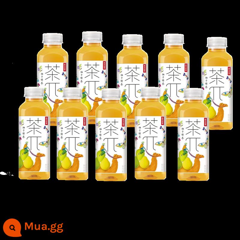 Bánh trà mùa xuân núi Nongfu 500ml * 10 chai trà uống nước ép bánh trà ô long đào chanh bưởi vải thiều - Trà xanh bưởi 500ml*10