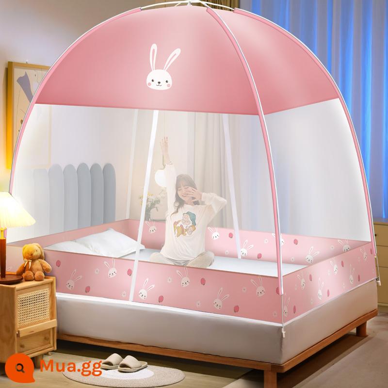 2023 mới không cần lắp đặt yurt home màn chống muỗi đơn giản tài khoản mẫu phòng ngủ trẻ em 2022 lều nhỏ - Thỏ Mengmeng [Mái vải chống bụi] Không chứa formaldehyde cấp A Được Baoma khuyên dùng