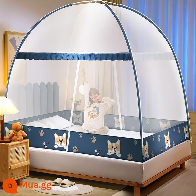 2023 mới không cần lắp đặt yurt home màn chống muỗi đơn giản tài khoản mẫu phòng ngủ trẻ em 2022 lều nhỏ - Corgi [Mới 2022] Không chứa formaldehyde Loại A Được Baoma khuyên dùng