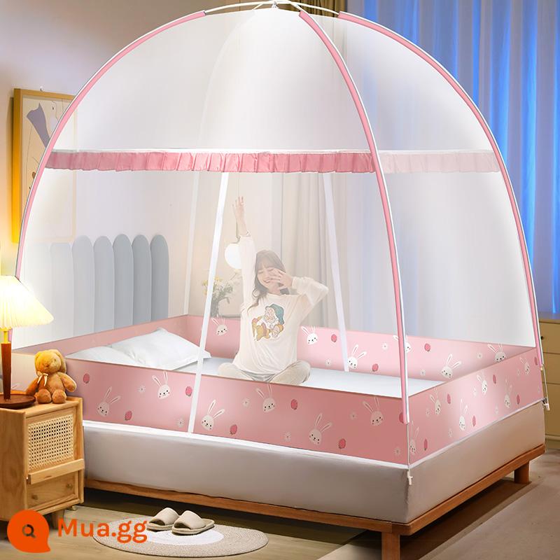 2023 mới không cần lắp đặt yurt home màn chống muỗi đơn giản tài khoản mẫu phòng ngủ trẻ em 2022 lều nhỏ - Thỏ Mengmeng [Không chứa formaldehyde loại A do Baoma khuyên dùng]