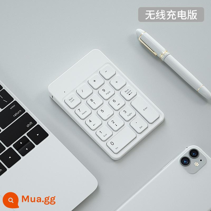 [Cửa hàng hàng đầu chính thức] BOW sạc chuột bàn phím kỹ thuật số Bluetooth không dây bên ngoài Apple mac notebook kế toán tài chính máy tính để bàn máy tính để bàn bên ngoài USB bàn phím nhỏ thuận tay trái khu vực kỹ thuật số - ❤Trắng〖Phiên bản sạc bàn phím không dây〗