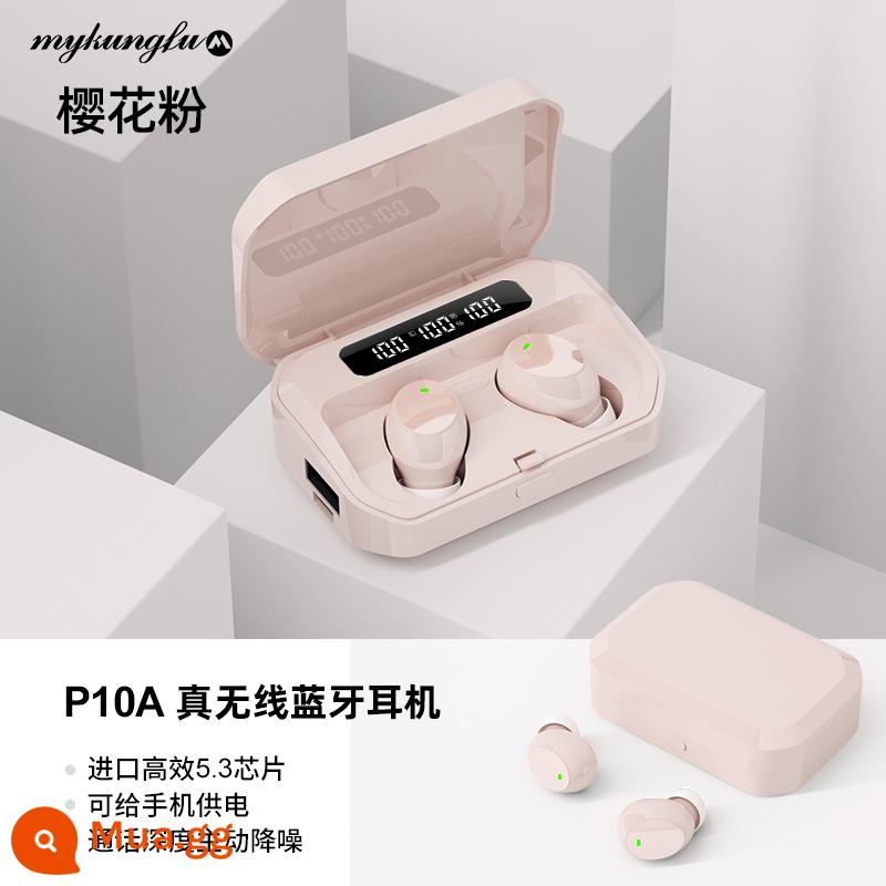 Tai nghe bluetooth true wireless chính hãng Authentic 2022 in-ear mới chất lượng cao phù hợp với lúa kê đỏ - Sakura Pink [Chip Bluetooth 5.3 nhập khẩu★Màn hình kỹ thuật số ba màn hình LED★Giảm tiếng ồn chủ động]