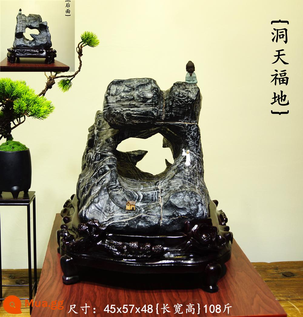 Trang trí đá Lingbi tự nhiên đá thô phòng khách phòng khách Bonsai Taihu Stone Office Xuangan Town House Loc -Water Stone Stone - 840{Động Thiên Đường}