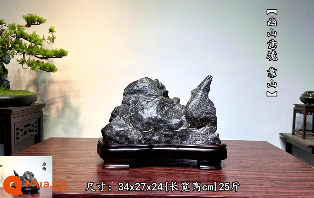 Trang trí đá Lingbi tự nhiên đá thô phòng khách phòng khách Bonsai Taihu Stone Office Xuangan Town House Loc -Water Stone Stone - 848{Quan niệm nghệ thuật về những ngọn núi hẻo lánh và gia đình có người ủng hộ}