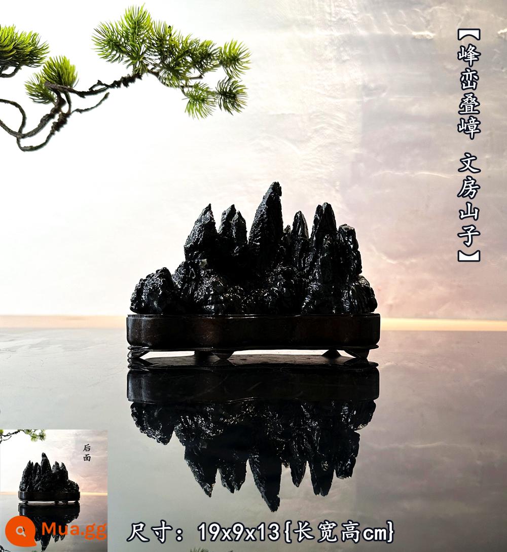 Trang trí đá Lingbi tự nhiên đá thô phòng khách phòng khách Bonsai Taihu Stone Office Xuangan Town House Loc -Water Stone Stone - 857{Đỉnh và núi, Văn Phương Sơn Tử}