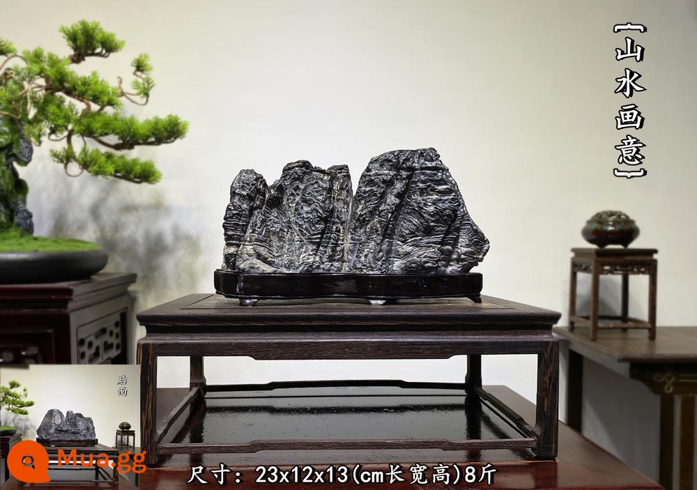 Trang trí đá Lingbi tự nhiên đá thô phòng khách phòng khách Bonsai Taihu Stone Office Xuangan Town House Loc -Water Stone Stone - 855 {tranh phong cảnh} 380 nhân dân tệ