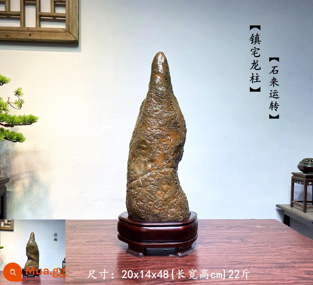 Trang trí đá Lingbi tự nhiên đá thô phòng khách phòng khách Bonsai Taihu Stone Office Xuangan Town House Loc -Water Stone Stone - màu xanh lợt