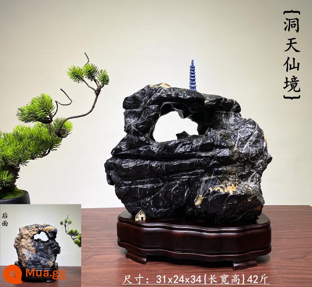 Trang trí đá Lingbi tự nhiên đá thô phòng khách phòng khách Bonsai Taihu Stone Office Xuangan Town House Loc -Water Stone Stone - tím nhạt