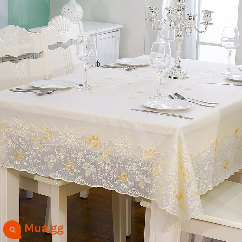 Tablecloth PVC Tablecloth Waterproof Anti -hot -Free Tablecloth PVC Table Bàn ăn có đệm Châu Âu bàn cà phê hình chữ nhật Red Red Tablecloth - Đỏ anh đào và xanh chuối (nâu be)