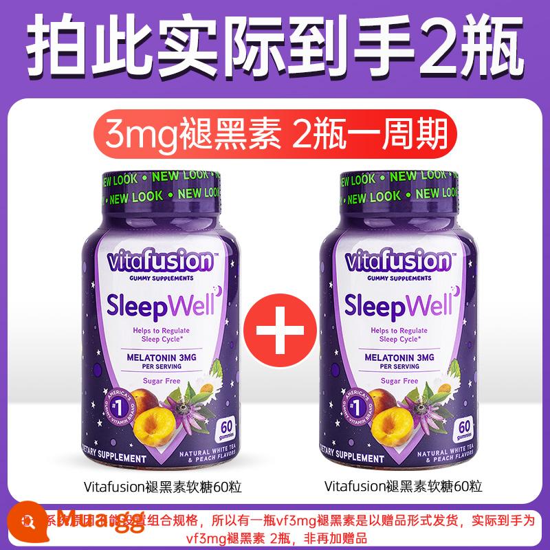 American vf melatonin gummy ampoule hỗ trợ giấc ngủ đường sinh viên ngủ ngon viên thuốc antitonin melatonin - [Tặng 2 chai - ưu đãi lớn] vf3mg 60 viên