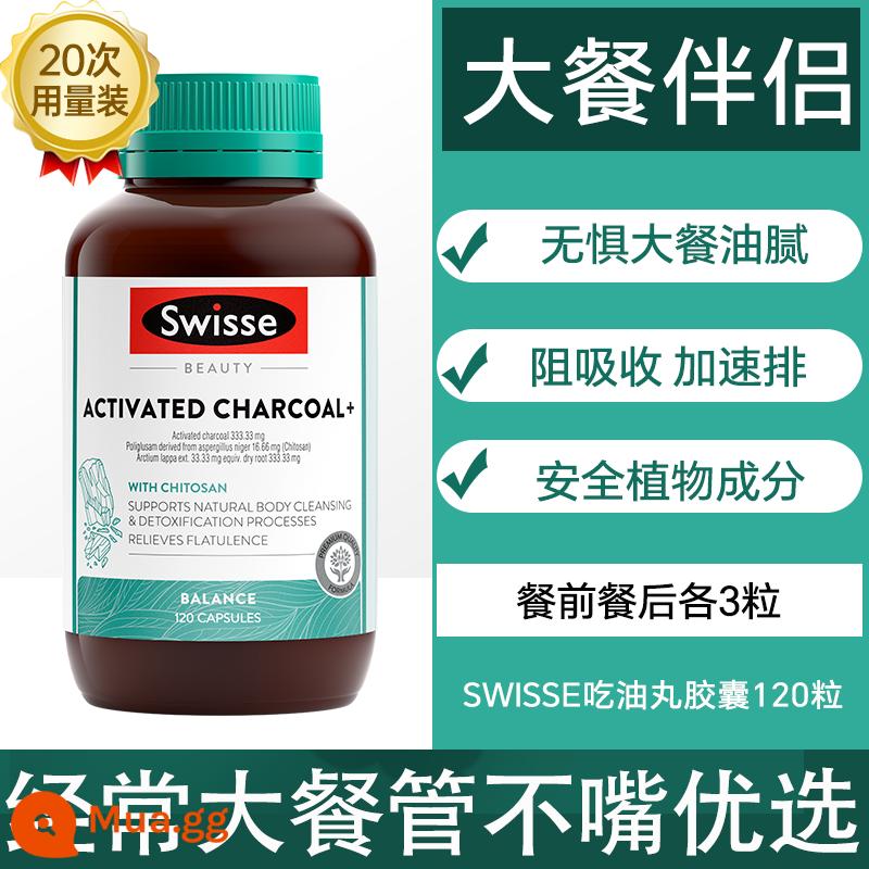 Ngăn chặn sự hấp thụ carbohydrate và chất béo và calo - [Giảm Cân Hiệu Quả Lựa Chọn 90%] Viên Dầu Swisse 120 Viên