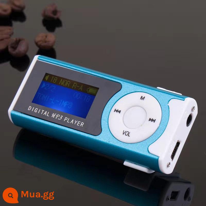 Máy nghe nhạc MP3 MP4 sinh viên thể thao màn hình mini máy nghe nhạc mp3 walkman với loa mini - Clip ánh sáng có màu xanh