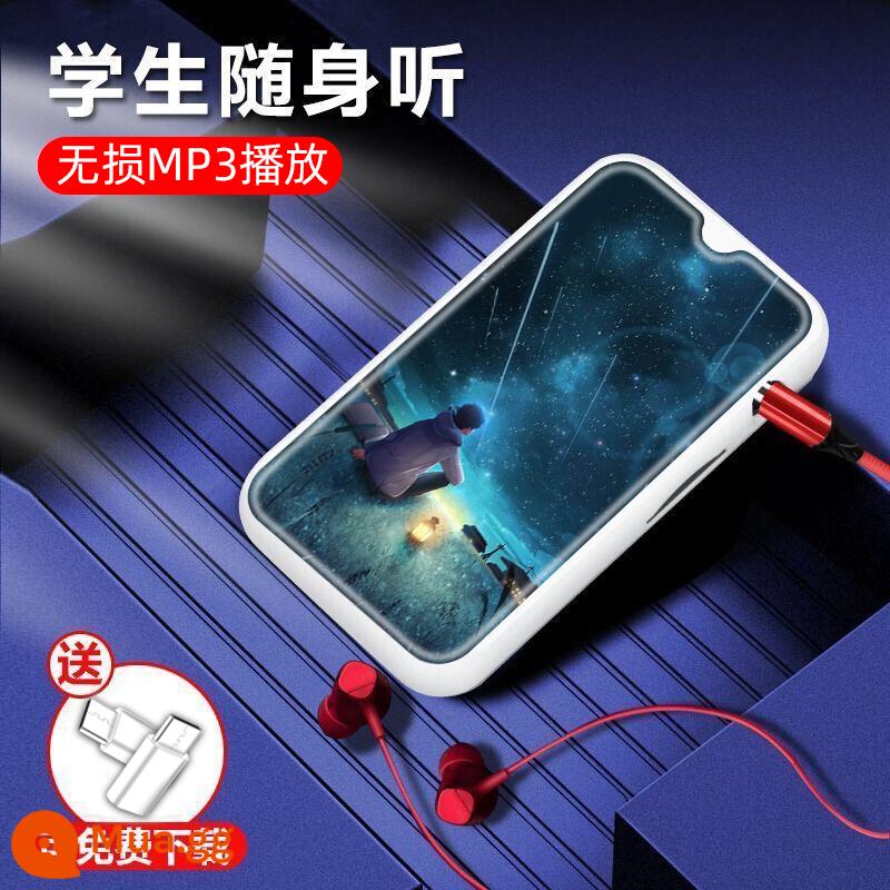 MP3 Walkman học sinh anime nhỏ Naruto Douyin mini P3 nghe nhạc MP3 học sinh Tiếng Anh - xem mưa sao băng