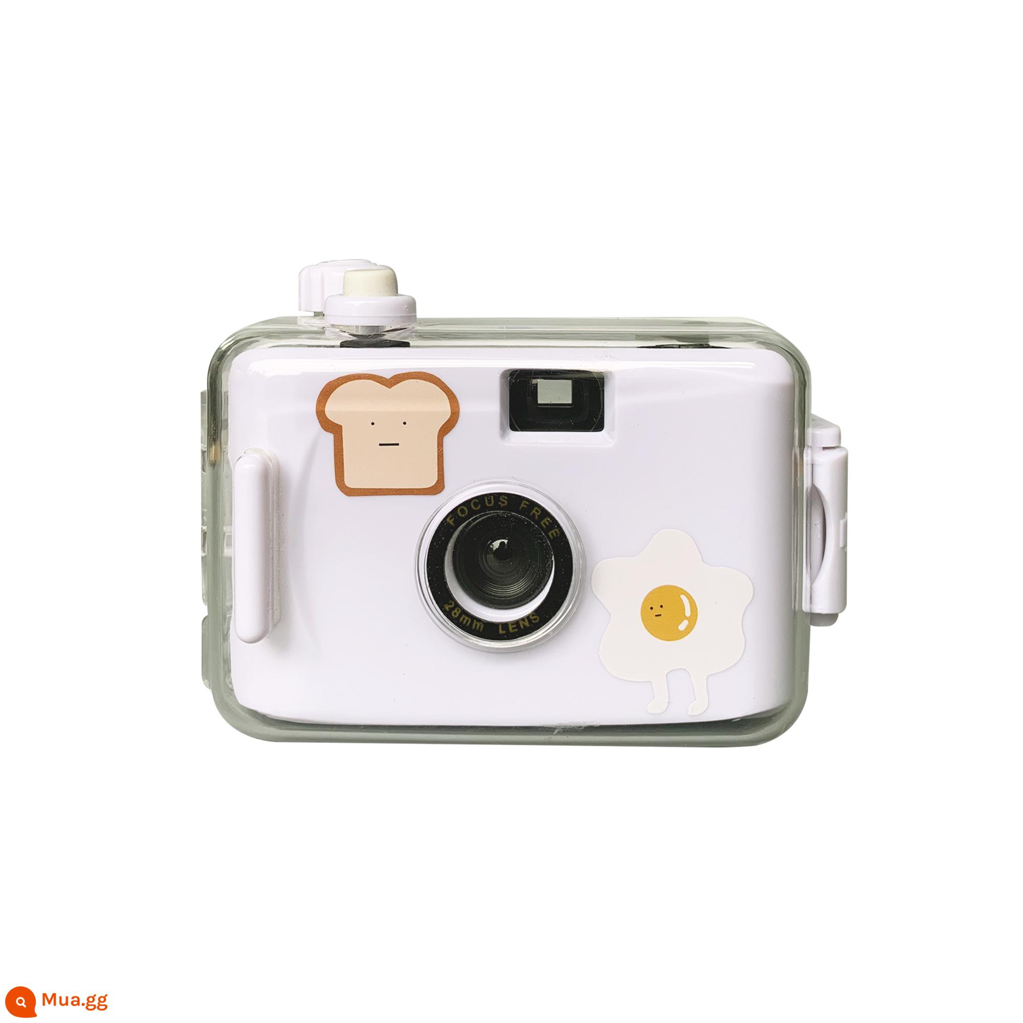 Miễn phí vận chuyển đánh lừa máy ảnh phim retro máy phim không Polaroid không dùng một lần máy ảnh phim quà tặng ngày sinh viên - Camera vỏ trắng trắng