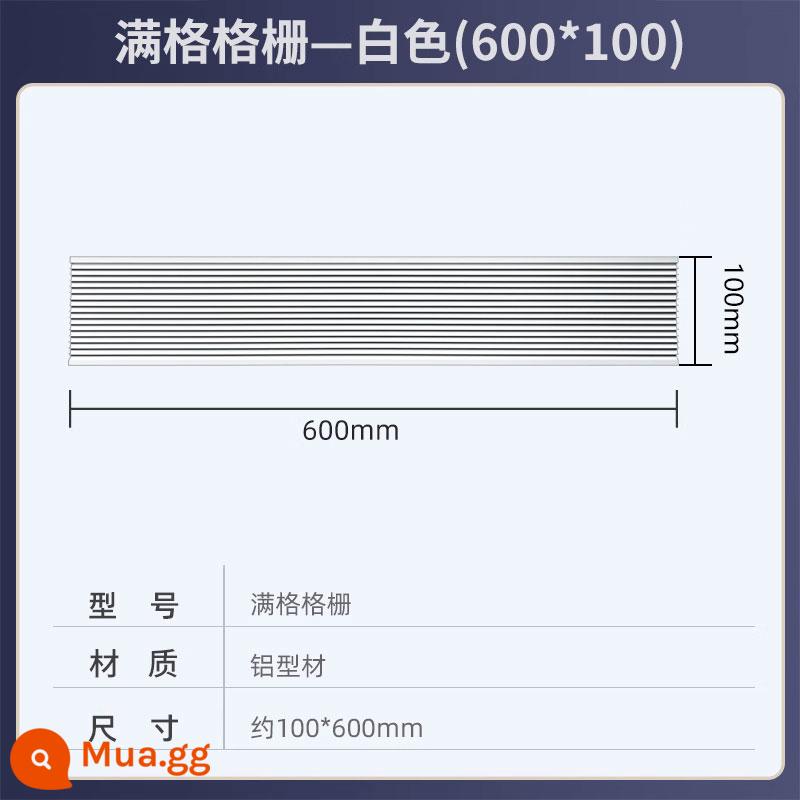 Barlowston lưới tản nhiệt đầy đủ cải tạo nhà trần treo Tấm tổ ong Yuba Tấm thạch cao rất đẹp - 100*600 trắng