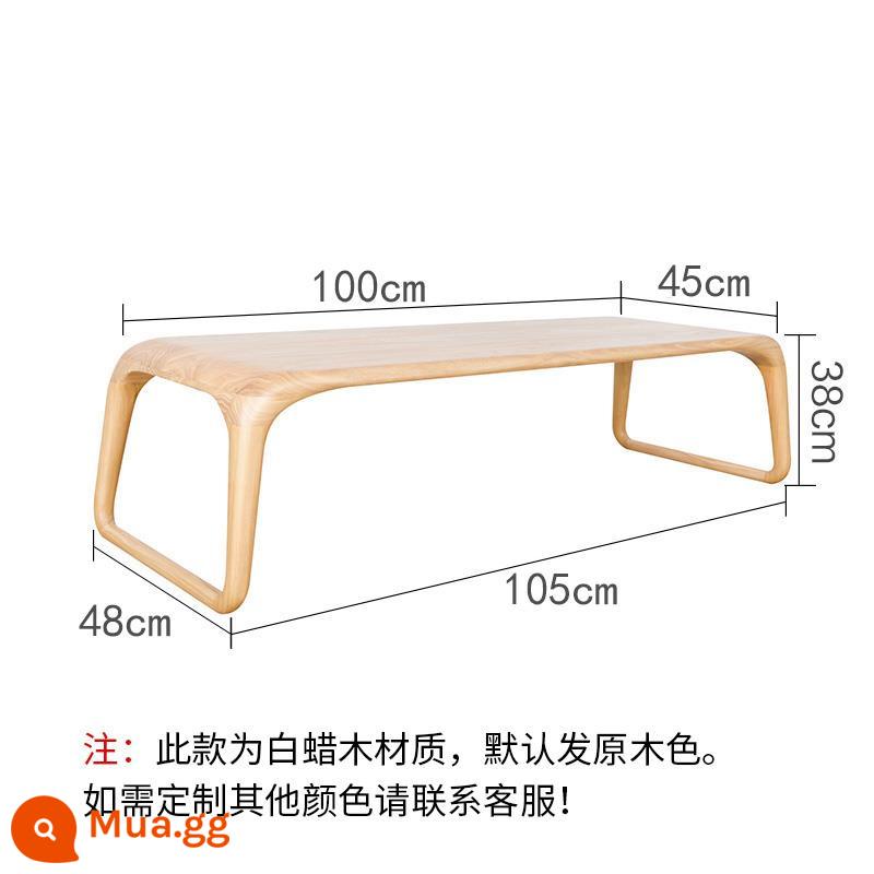 Tatami Tea Bàn Bàn Bàn Bàn cà phê Bàn nhỏ Người lùn Solid Wood Tùy chỉnh Antica Thiền định Bay Bay Bàn gỗ - Bàn cà phê tro 100