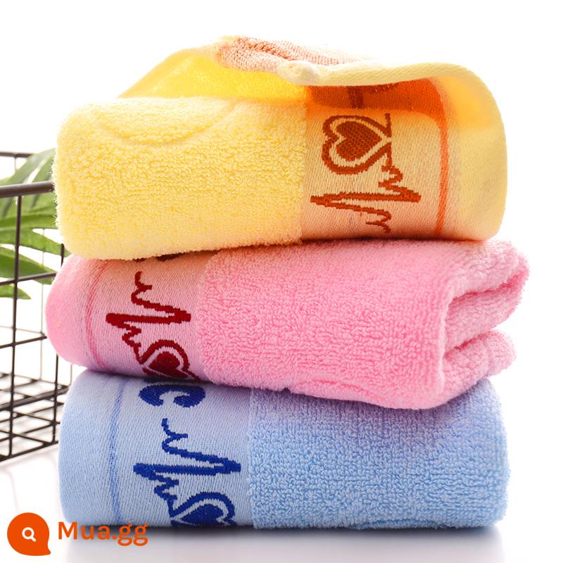 3 gói khăn mặt dày cotton nguyên chất rửa mặt gia đình dành cho cặp đôi, khăn tắm cotton cỡ lớn, mềm mại và thấm hút, bán hàng trực tiếp tại xưởng - Kiểu nốt nhạc [32*72] 3 gói [100% cotton]