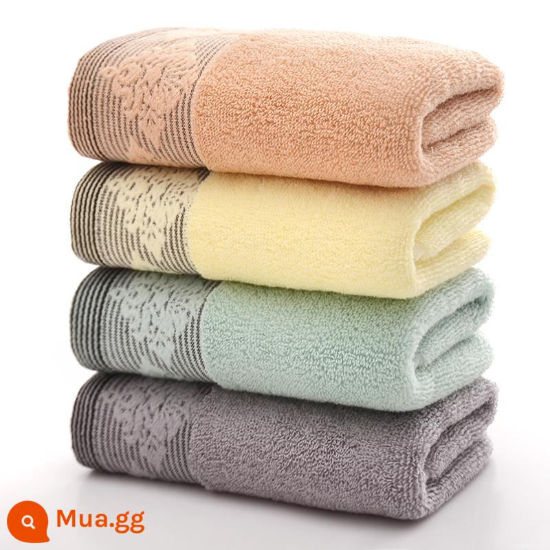 3 gói khăn mặt dày cotton nguyên chất rửa mặt gia đình dành cho cặp đôi, khăn tắm cotton cỡ lớn, mềm mại và thấm hút, bán hàng trực tiếp tại xưởng - Hoa Châu Âu cao cấp [33*73] 3 gói [100% cotton]