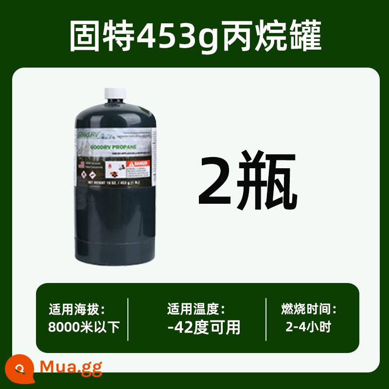 Chống cháy nổ bình gas propan Gute tự giải phóng GAS bếp ngoài trời đốt anh em BRS cắm trại cao nguyên núi cao bình gas phẳng - Propane tốt 453g * 2 chai