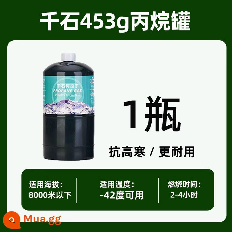 Chống cháy nổ bình gas propan Gute tự giải phóng GAS bếp ngoài trời đốt anh em BRS cắm trại cao nguyên núi cao bình gas phẳng - Qianshi Propane 453g * 1 chai