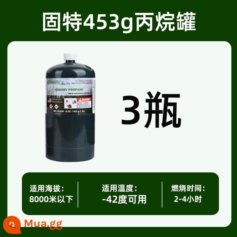 Chống cháy nổ bình gas propan Gute tự giải phóng GAS bếp ngoài trời đốt anh em BRS cắm trại cao nguyên núi cao bình gas phẳng - Propane tốt 453g * 3 chai