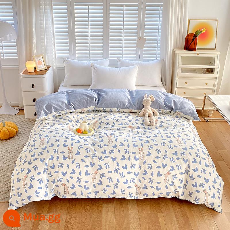 100% cotton Tân Cương vỏ chăn đơn mảnh vỏ chăn cotton 150x200x230 chăn trẻ em đơn 1.5m 180cm2 - chú thỏ ngoan ngoãn