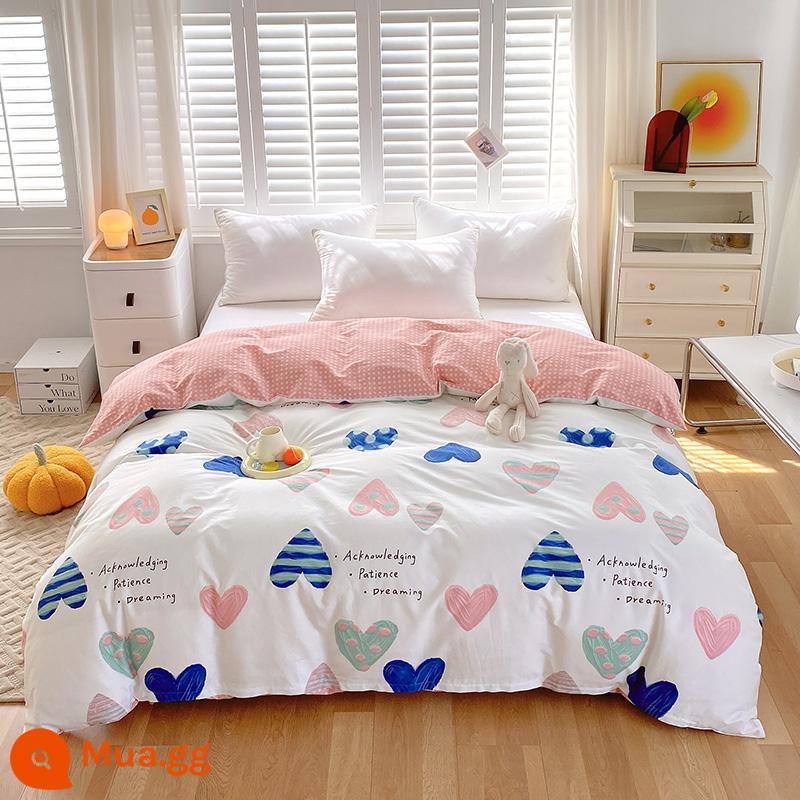 100% cotton Tân Cương vỏ chăn đơn mảnh vỏ chăn cotton 150x200x230 chăn trẻ em đơn 1.5m 180cm2 - kẹo dẻo