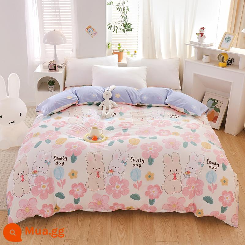 100% cotton Tân Cương vỏ chăn đơn mảnh vỏ chăn cotton 150x200x230 chăn trẻ em đơn 1.5m 180cm2 - bột người yêu