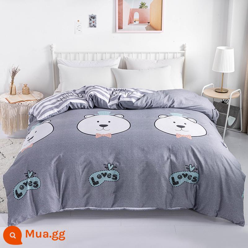 100% cotton Tân Cương vỏ chăn đơn mảnh vỏ chăn cotton 150x200x230 chăn trẻ em đơn 1.5m 180cm2 - Ông Xiong