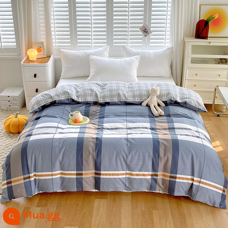 100% cotton Tân Cương vỏ chăn đơn mảnh vỏ chăn cotton 150x200x230 chăn trẻ em đơn 1.5m 180cm2 - Tom Brown