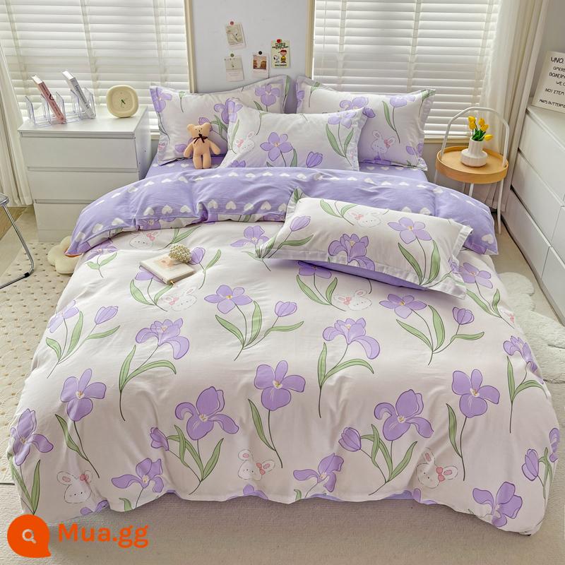 100% cotton Tân Cương vỏ chăn đơn mảnh vỏ chăn cotton 150x200x230 chăn trẻ em đơn 1.5m 180cm2 - Thơ lá mùa thu