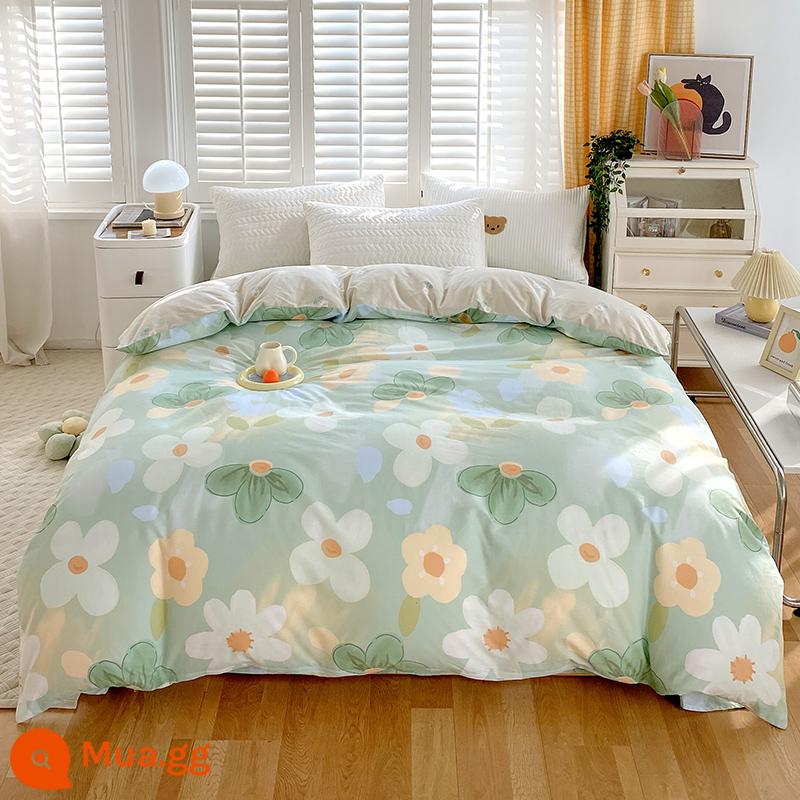 100% cotton Tân Cương vỏ chăn đơn mảnh vỏ chăn cotton 150x200x230 chăn trẻ em đơn 1.5m 180cm2 - thông chanh