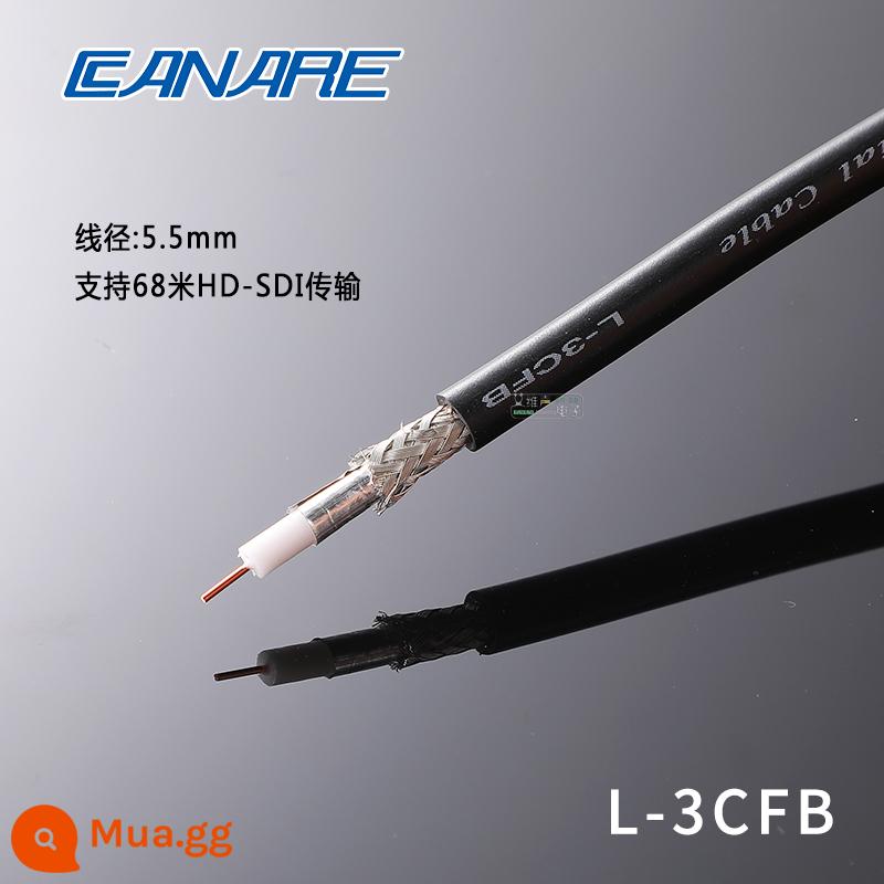 Kanai CANARE Kanami Video Đồng Trục HD-SDI Dòng Chất Lượng Cao L-4CFB/5DFB/LV-61S3D2V - L-3CFB đen-Đường kính dây: 5,5mm