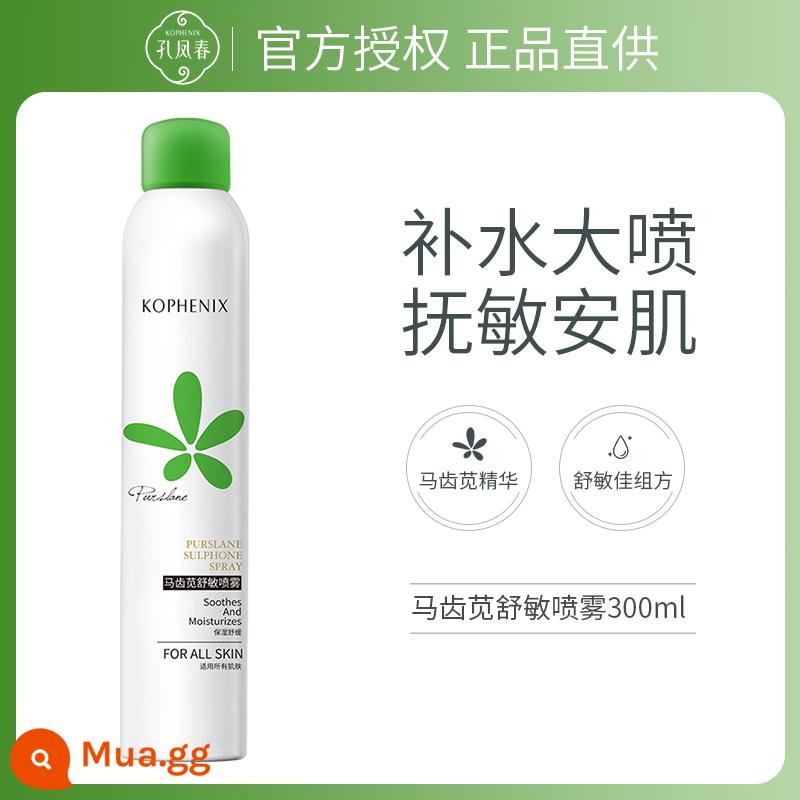 Kong Fengchun Purslane Xịt Dưỡng Ẩm Ướt Nén Toner Dưỡng Ẩm Nhạy Cảm Phụ Nữ Và Nam Giới Kiểm Soát Dầu Chính Thức Flagship Store - Xịt thơm dịu nhẹ 300ml