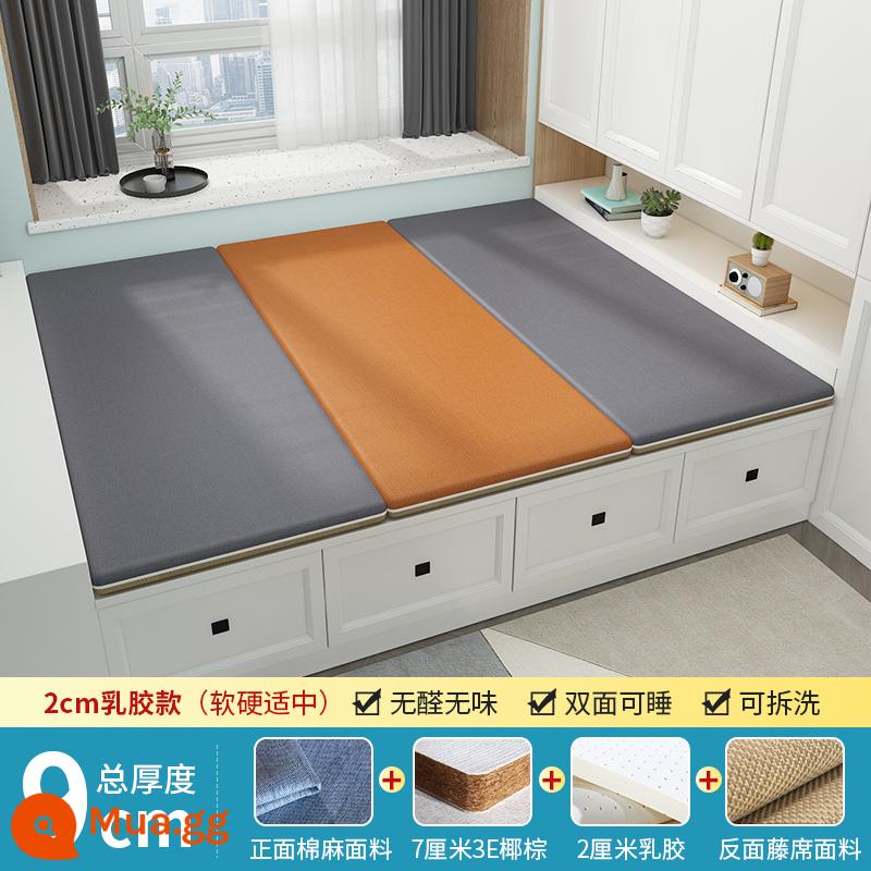 Chiếu tatami làm theo yêu cầu Chiếu tatami làm từ dừa hai mặt theo yêu cầu Chiếu tatami làm bằng cao su theo yêu cầu - 9cm = 7cm dừa + 2cm mủ mỗi ô vuông