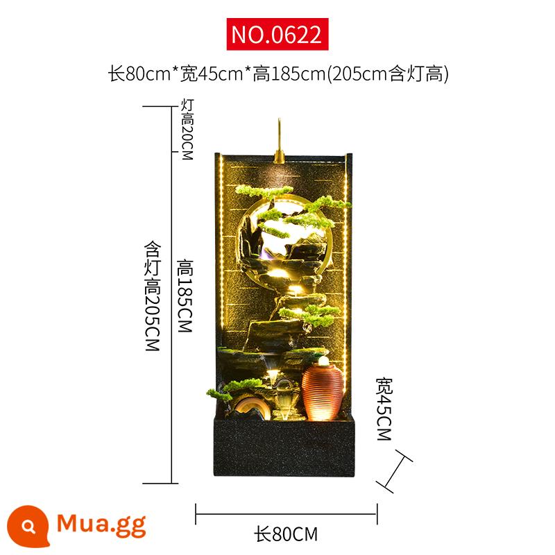 Nước rèm tường chảy nước phun nước Công ty Balcony Courtyard Rockery Landlord Phong cảnh phòng khách Trang trí phòng khách trang trí phong thủy trang trí - 0622 Tường rèm nước dài 80 rộng 45 cao 205cm