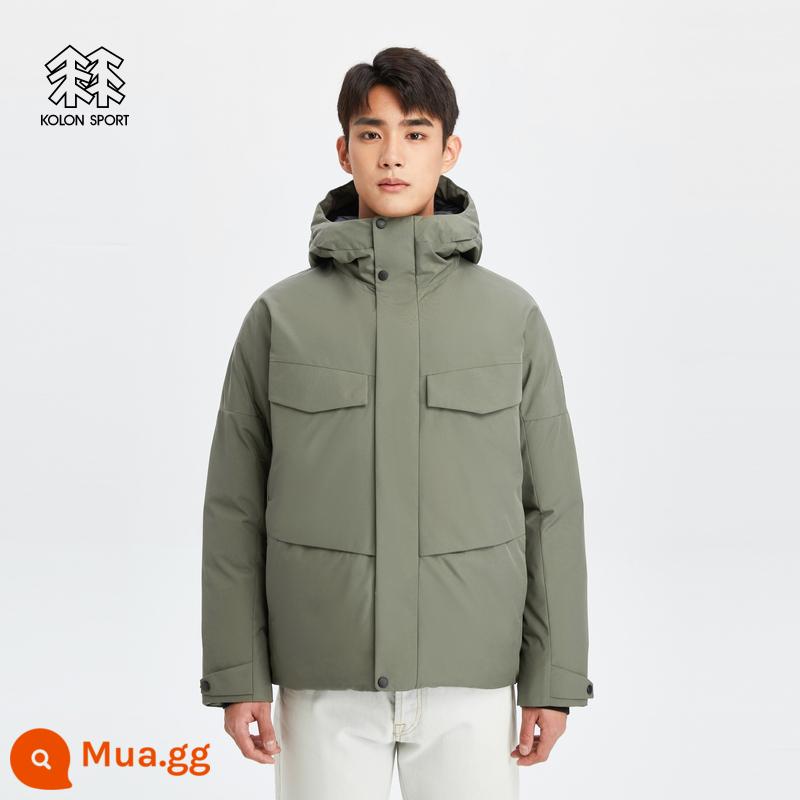 KOLON THỂ THAO Kolon mùa đông ấm áp thể thao ngỗng xuống áo khoác cắm trại đi bộ đường dài ngoài trời xuống áo khoác áo khoác - TA màu nâu xám