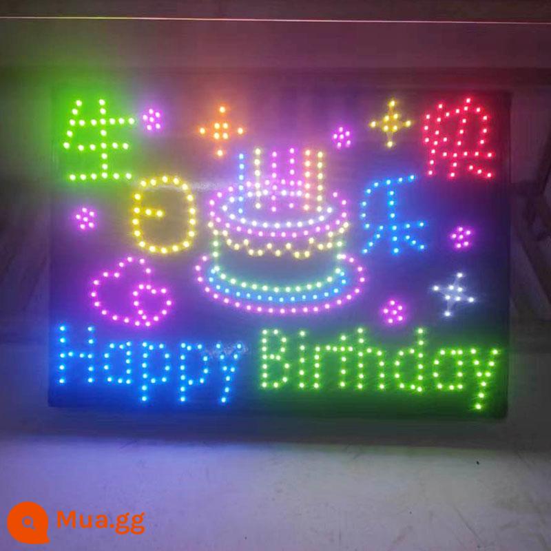 Haidilao Net Red Birthday Happy LED Đèn lồng Khách sạn tùy chỉnh làm cho thương hiệu nhẹ Quảng cáo Hộp đèn DIY tùy chỉnh DIY - Chúc mừng sinh nhật hạt đèn 40*60