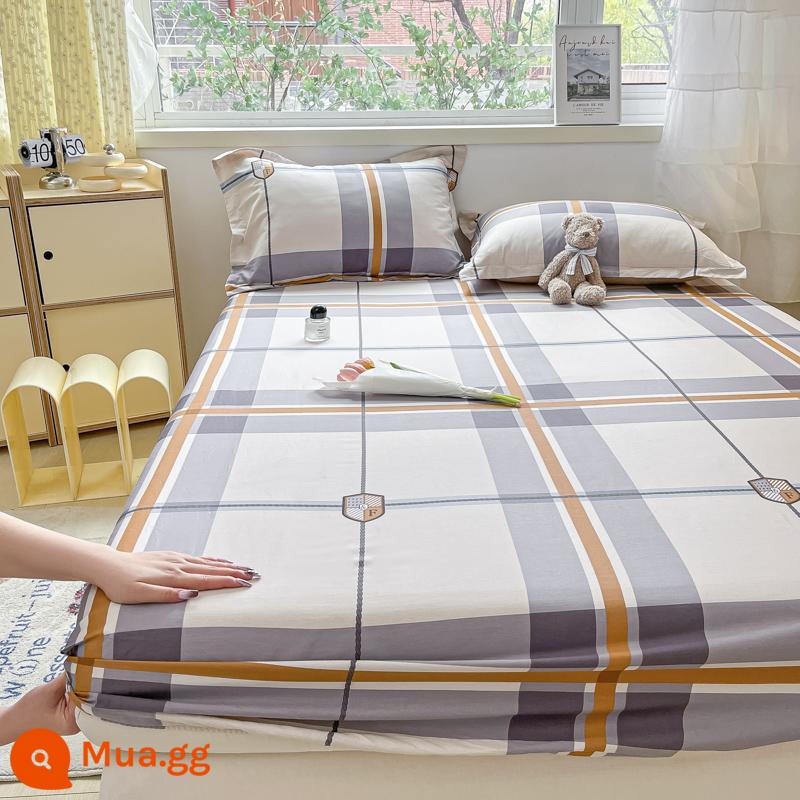 2023 cotton mới được trang bị ga trải giường một mảnh chống trượt 100 bộ ga trải giường bằng cotton nguyên chất cho trẻ em bao gồm tấm bảo vệ - Tân Tây Lan