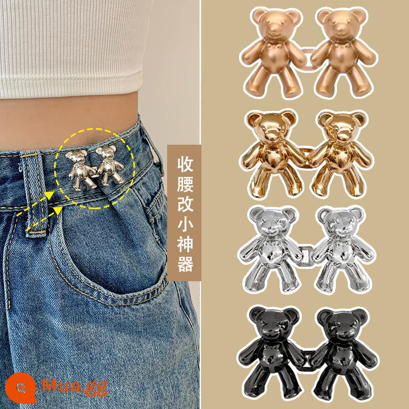 Gấu Thắt lưng Khóa Jeans Eo Cinch Thiết bị ma thuật Nếu eo quần quá to hãy đổi lại nhỏ hơn Siết chặt eo quần và điều chỉnh nút cố định. - Phổ biến 4