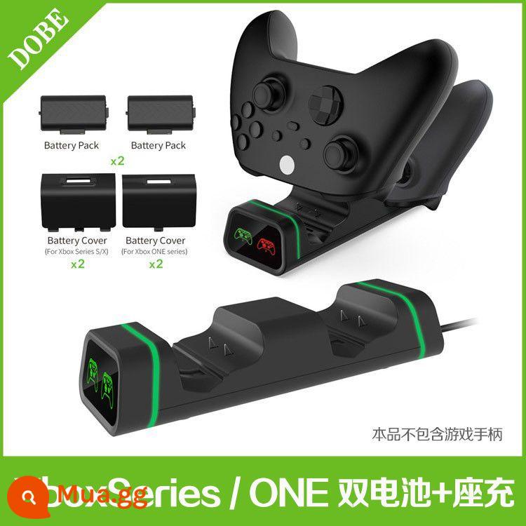 Pin tay cầm Xbox Series X/S đích thực có giá trị tốt Bộ pin sạc lại tay cầm chơi game không dây ONE S - DOBE pin 800 mAh chính hãng 2 cái + 2 ốp + sạc contact point